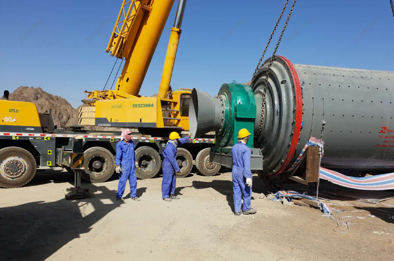 ZONEDING engineers are installing Ball Mill Machine for customers