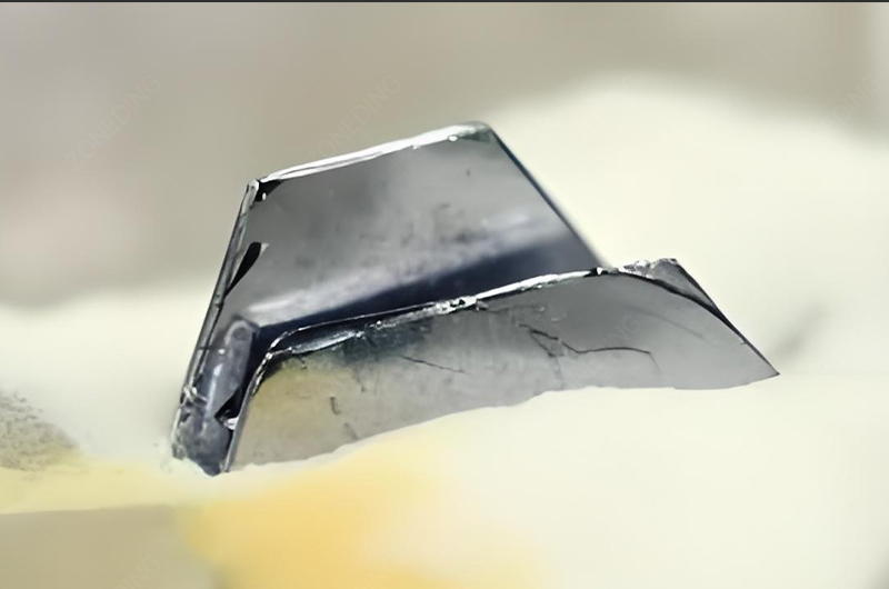 metallic molybdenite crystals