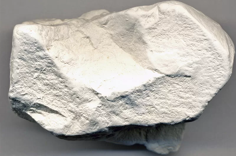 Muestra de caolín