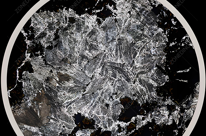 Lead-Zinc-Ore- Microscopic image