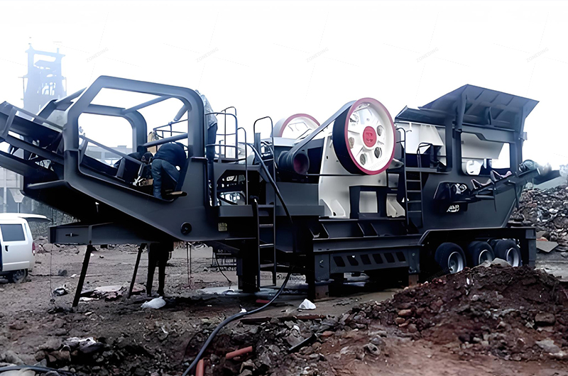 Mobile jaw crusher