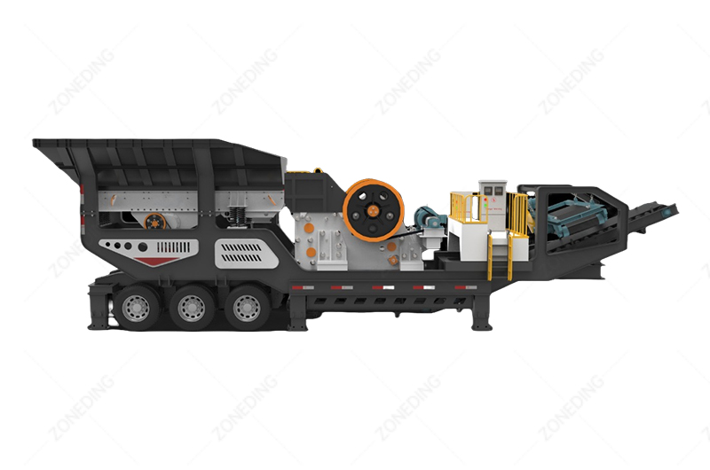 wheeled type mobile crusher