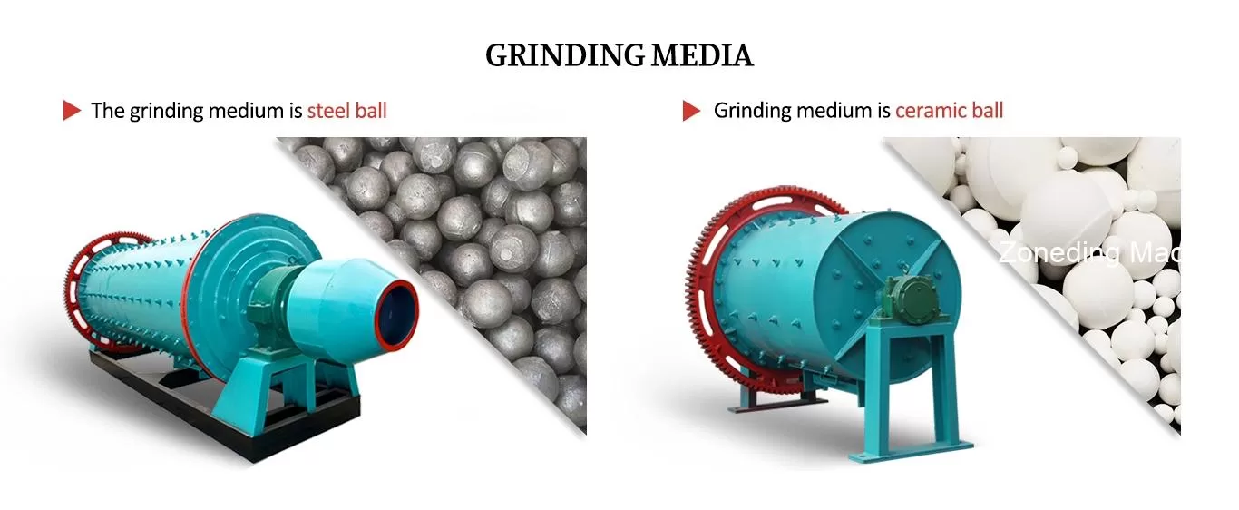 Different-grinding-media-of-ball-mill