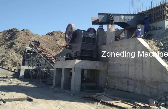 Site de concasseur à mâchoires - Machine de zonage Concasseur à mâchoires