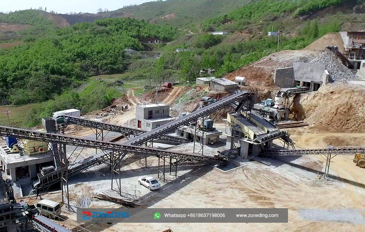 Malaysia 500 t/h basalt crushing line