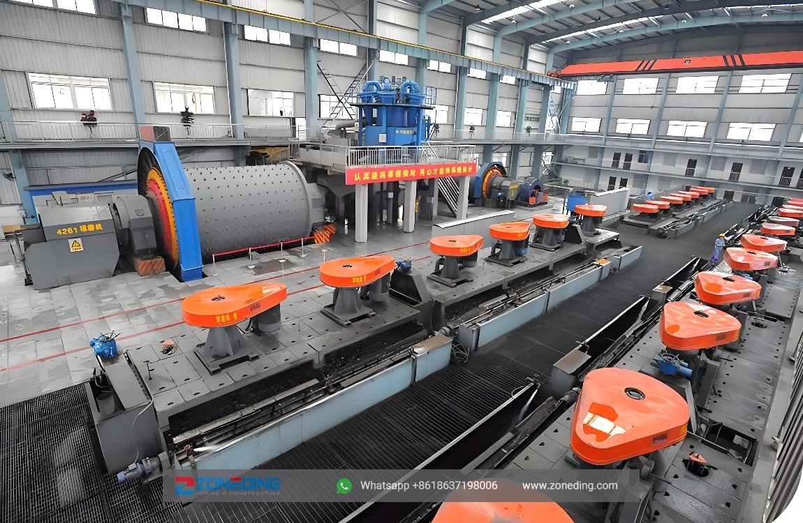 250 T/H Panama Lead-Zinc Ore Flotation Machine Production Line