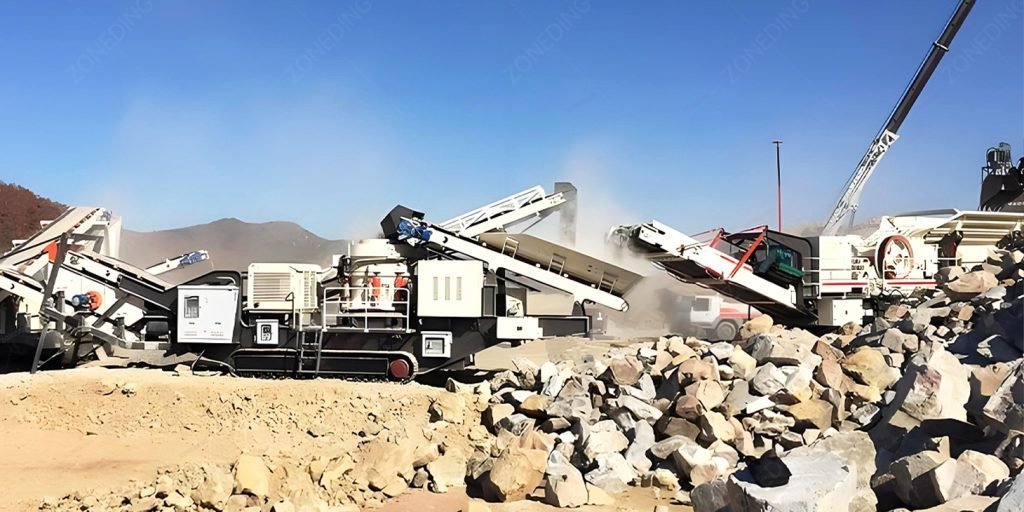 Mobile-crushing-station-site