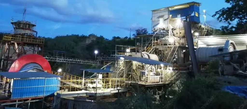 Gold mining processing line