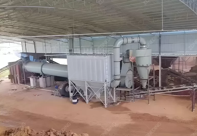 Quartz sand drying
