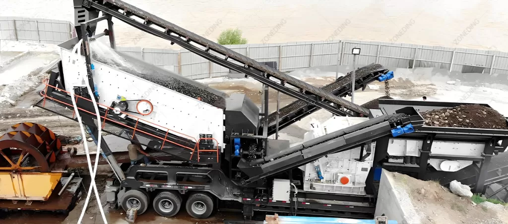 Sand and gravel plant screening
