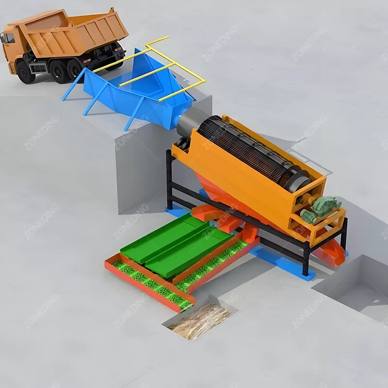 Sluice Box Setting
