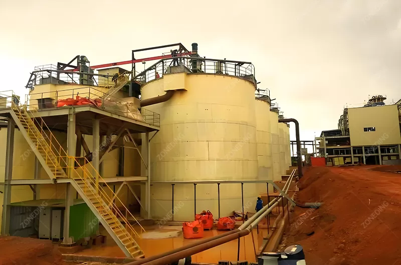 Gold mine tailings treatment