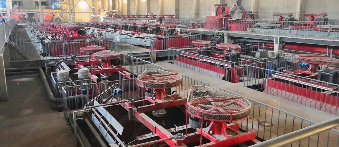 Antimony ore processing-flotation