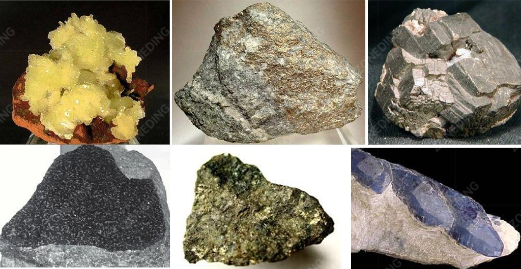 Different nickel ores