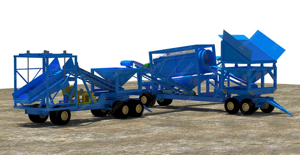 mobile gold washing units