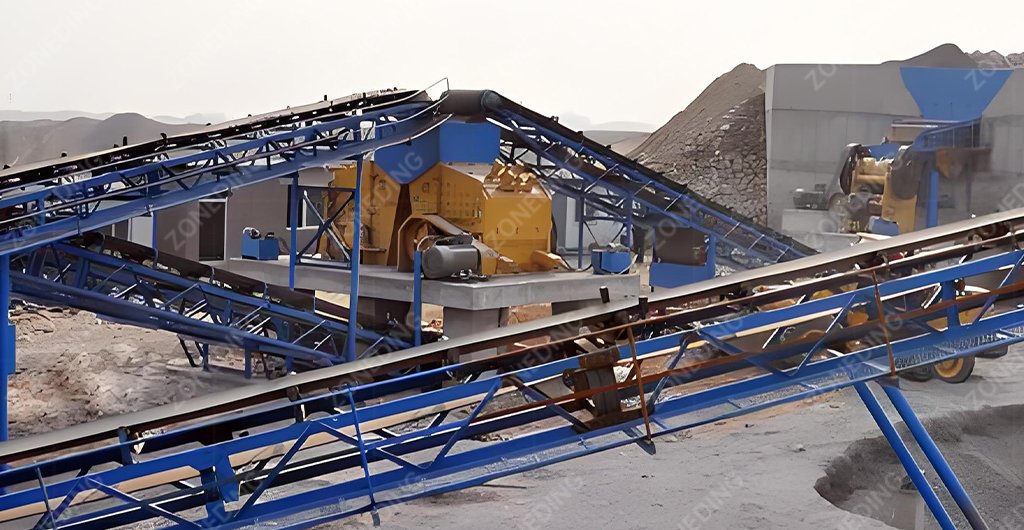 Concrete crushing process