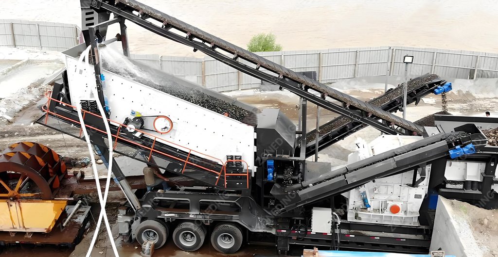 Mobile Impact Crusher with Dust Control Device