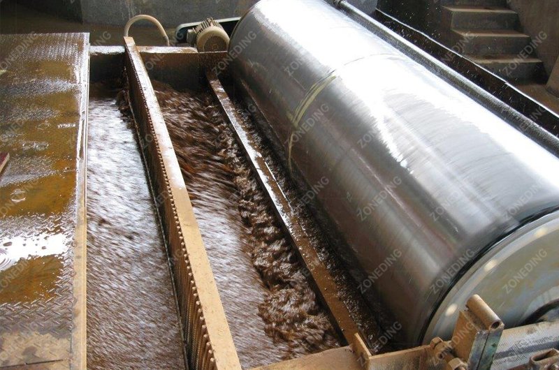 Wet-drum-magnetic-separator