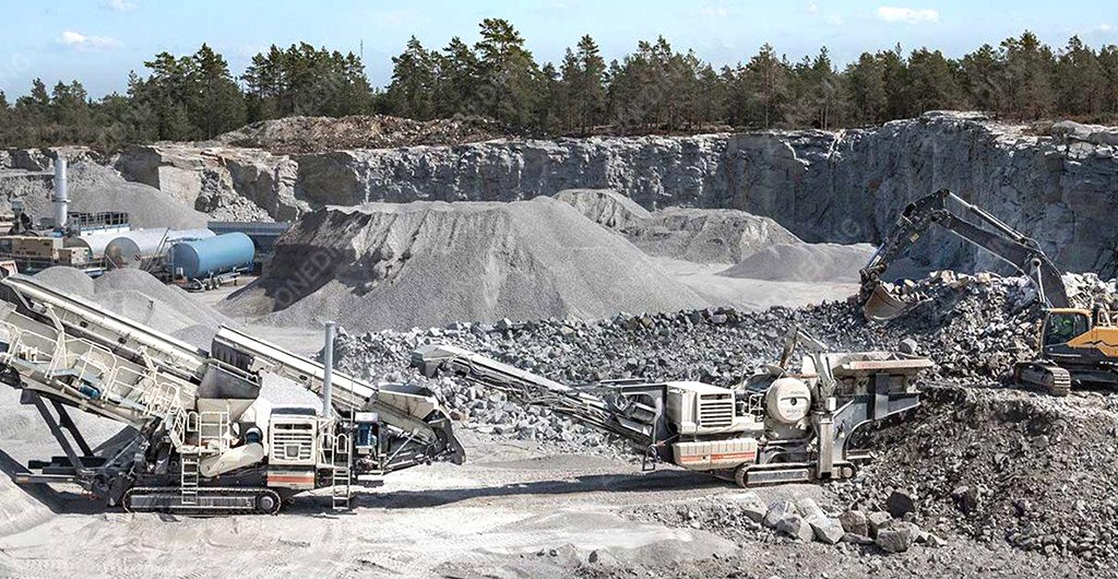 Hard Rock Jaw Crushing Site