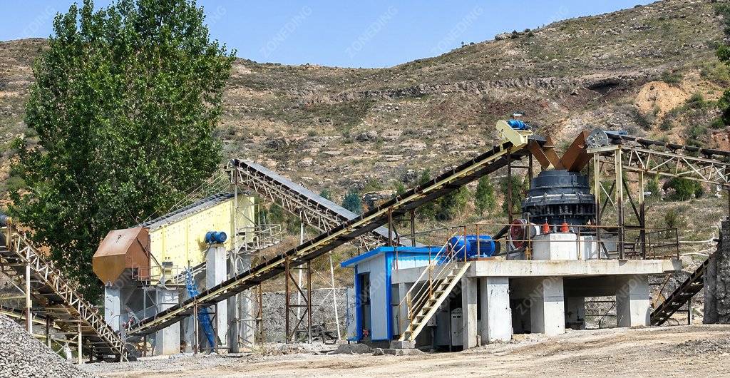 300 TPH granite processing line
