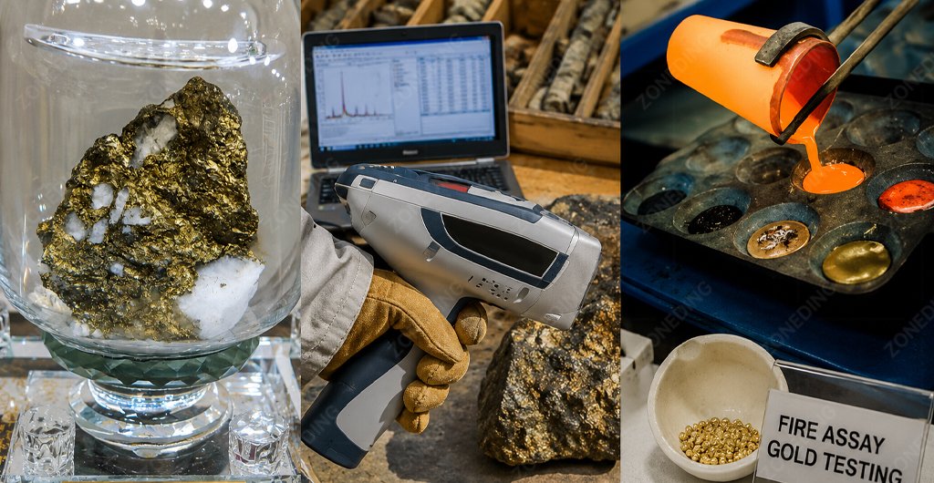 Gold ore sample testing