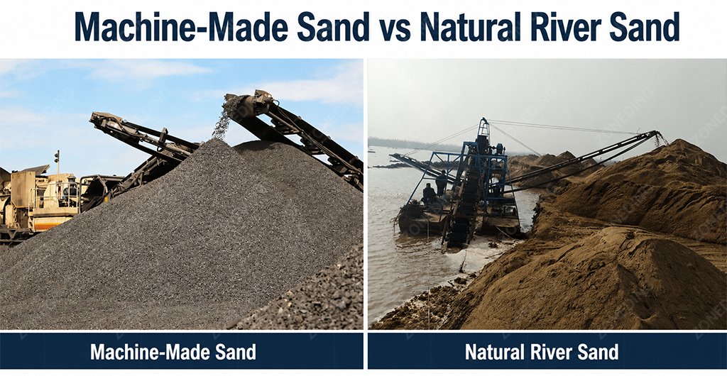 Machine-Made Sand vs Natural River Sand