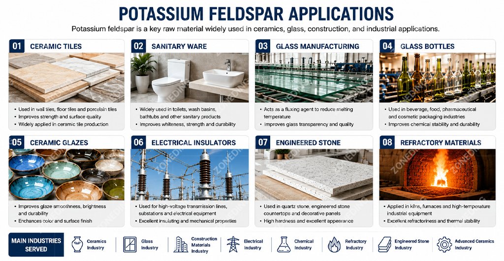 The Wide-Ranging Applications of Potassium Feldspar