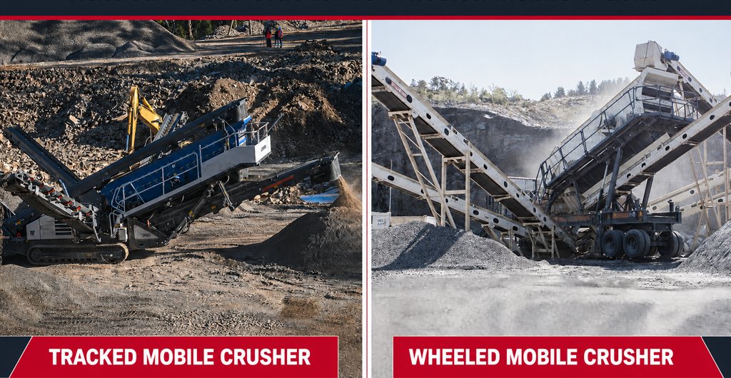 Tracked Mobile Crusher vs Wheeled Mobile Crusher