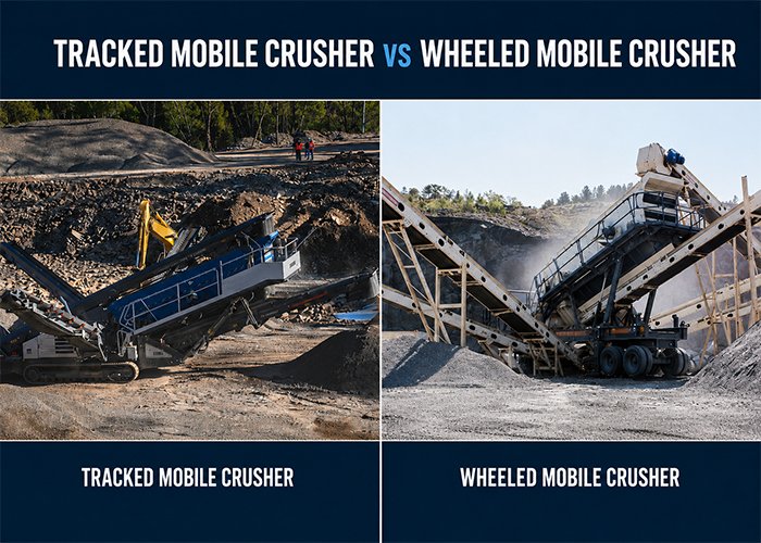 Tracked Mobile Crusher vs Wheeled Mobile Crushe... Tracked Mobile Crusher vs Wheeled Mobile Crushe...