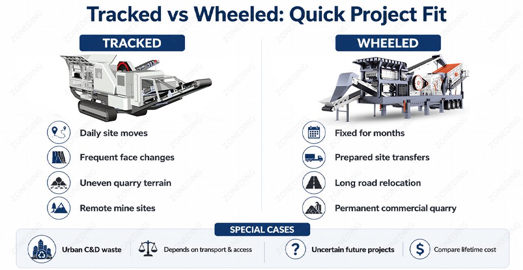 Tracked vs Wheeled: Recommended Starting Direction by Project Condition