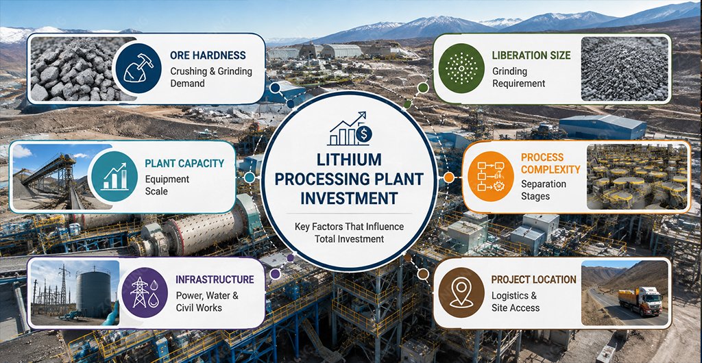 Factors affecting lithium processing plant investment