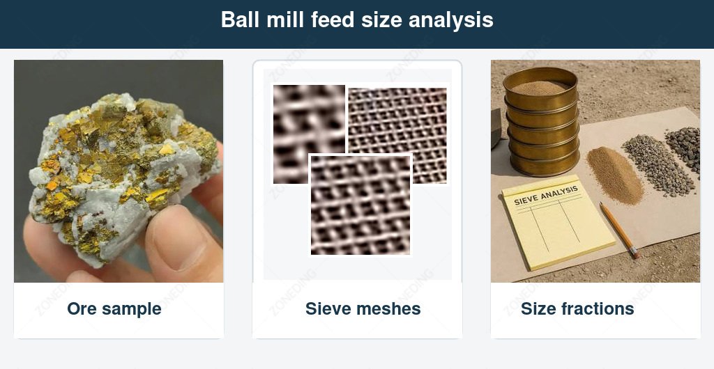Maximum Feed Size, F80 and Feed PSD